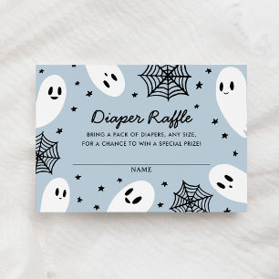 Tarjeta De Recepción Pequeño Boo Fantasma Baby Shower Diaper Raffle Tic