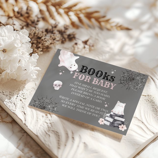 Tarjeta De Recepción Pequeño Boo Fantasma Fantasma Halloween Niña Ducha (Subido por el creador)