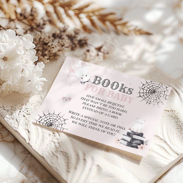 Tarjeta De Recepción Pequeño Boo Fantasma Fantasma Halloween Niña Ducha (Subido por el creador)