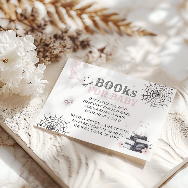 Tarjeta De Recepción Pequeño Boo Fantasma Fantasma Halloween Niña Ducha (Subido por el creador)