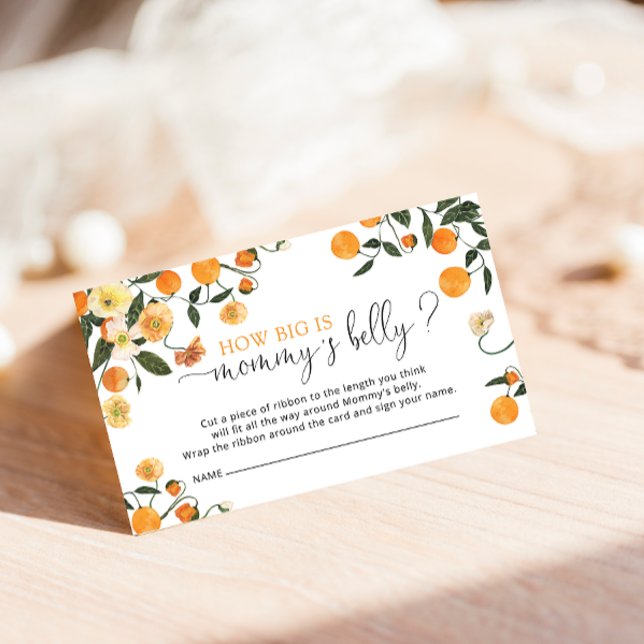 Tarjeta De Recepción Pequeño botánico lindo cuán grande es el Belly de  (Subido por el creador)