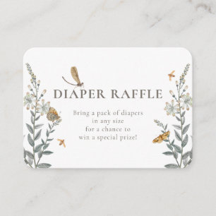 Tarjeta De Recepción Pequeño Bug de Amor Flor Silvestre Gabinete Baby S