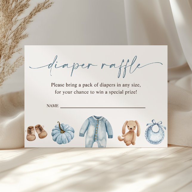 Tarjeta De Recepción Pequeño calabaza Cae niño Baby Shower Diaper Raffl (Subido por el creador)