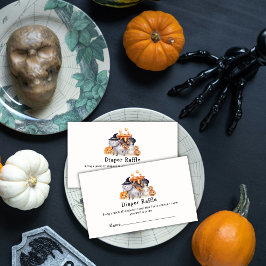 Tarjeta De Recepción Pequeño Cañón Gato Perro Raffle Baby Shower