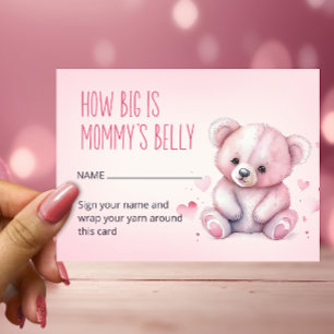 Tarjeta De Recepción Pequeño cariño, ¿qué tan grande es la barriga de m