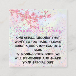 Tarjeta De Recepción Pequeño Chica suave de flores silvestres Baby Show