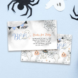 Tarjeta De Recepción Pequeño chico fantasma: Libros de Baby Shower para