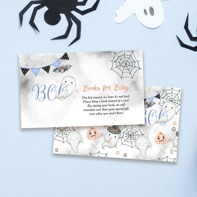 Tarjeta De Recepción Pequeño chico fantasma: Libros de Baby Shower para (Subido por el creador)