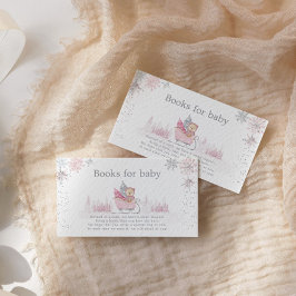 Tarjeta De Recepción Pequeño copo de nieve está en camino Books Baby Sh