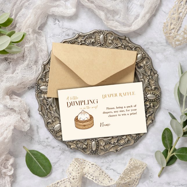 Tarjeta De Recepción Pequeño desmoronador Kawaii Baby Shower Diaper Raf (Subido por el creador)