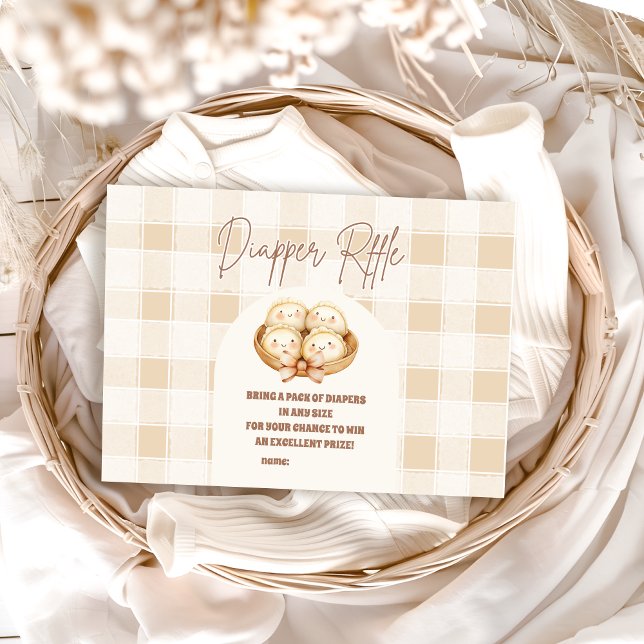 Tarjeta De Recepción Pequeño desmoronamiento de Baby Shower Diapper Raf (Subido por el creador)
