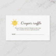 Pequeño Diapé Sunshine Raffle Entradas Ca