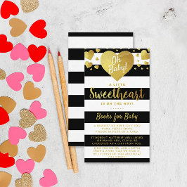 Tarjeta De Recepción Pequeño El día de San Valentín Baby Shower