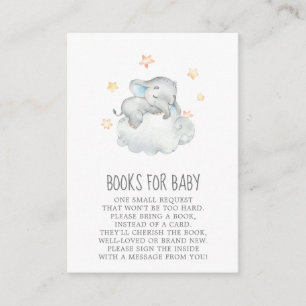 Tarjeta De Recepción Pequeño elefante: Libros de Baby Shower para bebé
