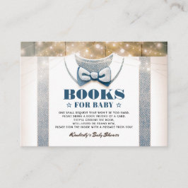 Tarjeta De Recepción Pequeño Hombre | Boy Baby Shower Rustic Trae Un Li