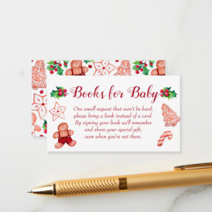 Tarjeta De Recepción Pequeño hombre jengibre libros de Baby Shower para