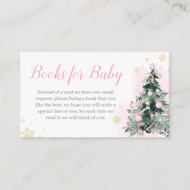 Tarjeta De Recepción Pequeño juego de libros de Navidades de alegría pa (Anverso)