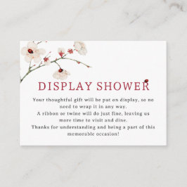 Tarjeta De Recepción Pequeño Ladybug Display Shower Baby Shower