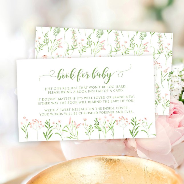 Tarjeta De Recepción Pequeño libro de flores silvestres rusas rosadas p (Subido por el creador)