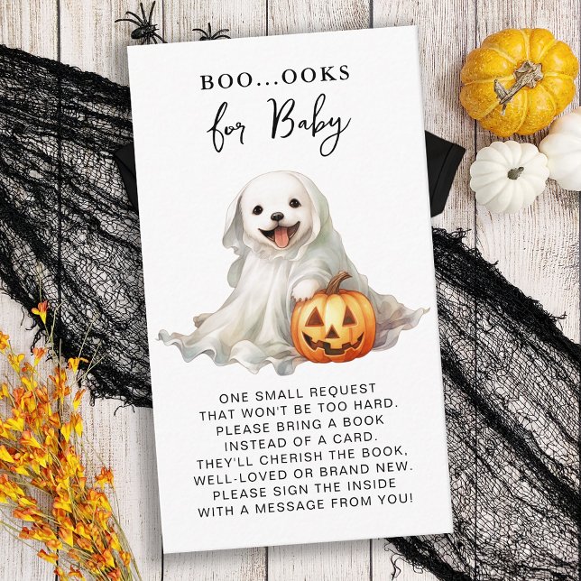 Tarjeta De Recepción Pequeño libro de halloween para Baby Shower (Subido por el creador)