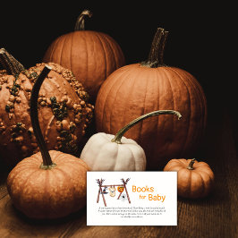 Tarjeta De Recepción Pequeño libro de ropa de Halloween libros Baby Sho
