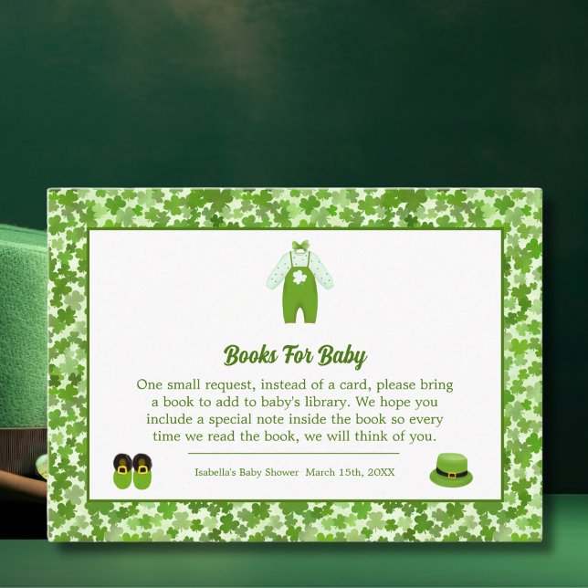 Tarjeta De Recepción Pequeño Lucky One Shamrock Books Para El Niño (Subido por el creador)