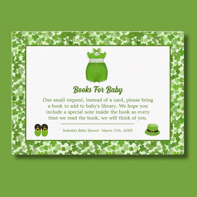 Tarjeta De Recepción Pequeño Lucky One Shamrock Books Para Niña (Subido por el creador)