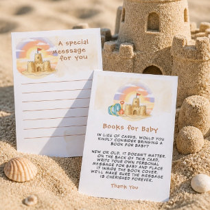 Tarjeta De Recepción Pequeño Marinero Náutico Libros para Bebé