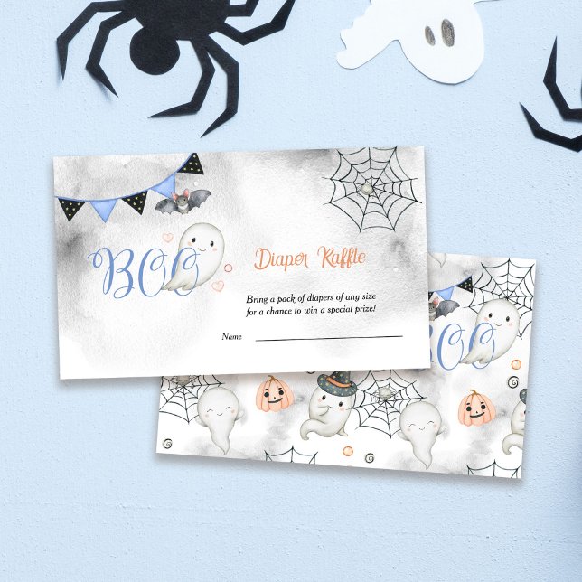 Tarjeta De Recepción Pequeño novio fantasma Baby Shower Diaper Raffle (Subido por el creador)