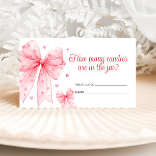 Tarjeta De Recepción Pequeño novio rosado muestra cuántos canes