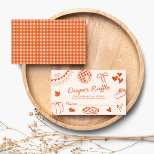 Tarjeta De Recepción ¡Pequeño Pastelito En Camino! Baby Shower de Otoño