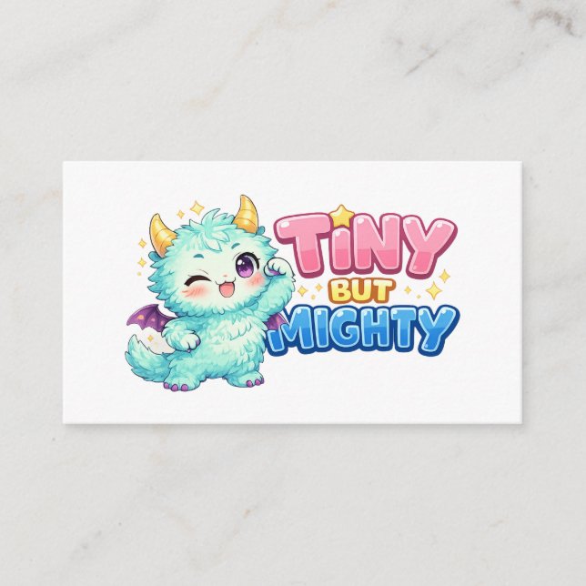 Tarjeta De Recepción Pequeño pero poderoso dragón (Anverso)