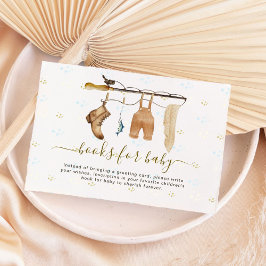 Tarjeta De Recepción Pequeño Pescador Rústico Derby Libro Para Bebé