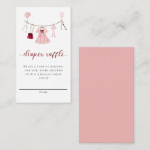 Pequeño querido Baby Shower Diaper Raffle