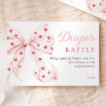 Pequeño querido Baby Shower Diaper Raffle