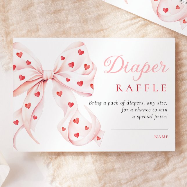 Tarjeta De Recepción Pequeño querido Baby Shower Diaper Raffle (Subido por el creador)