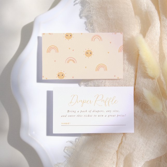 Tarjeta De Recepción Pequeño rayo de arcoiris de sol en Baby Shower (Subido por el creador)