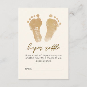Tarjeta De Recepción Pequeño rayo de sol Baby Shower Diaper Raffle