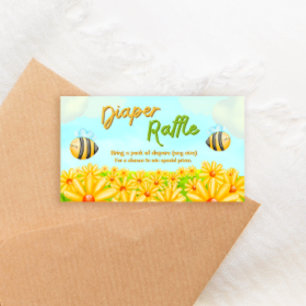 Tarjeta De Recepción Pequeño rayo de sol - Diaper Raffle