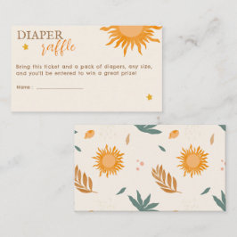 Tarjeta De Recepción Pequeño rayo de sol Diaper Raffle Ducha bebé