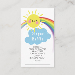 Tarjeta De Recepción Pequeño rayo de sol Diaper Raffle Ticket