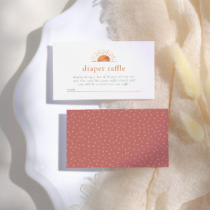 Tarjeta De Recepción Pequeño rayo de sol Diaper Raffle Ticket
