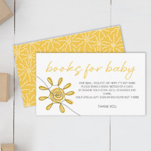 Tarjeta De Recepción Pequeño rayo de sol para boleto de bebé