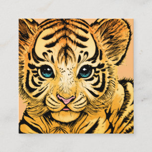 TARJETA DE RECEPCIÓN PEQUEÑO TIGRE