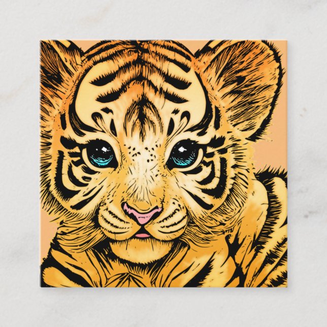TARJETA DE RECEPCIÓN PEQUEÑO TIGRE (Anverso)