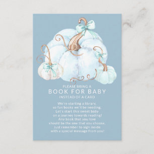 Tarjeta De Recepción Pequeño y dulce libro de Baby Shower de calabaza p