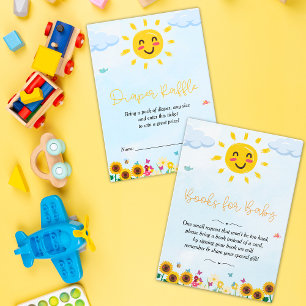 Tarjeta De Recepción Pequeño y lindo rayo de luz solar Baby Shower