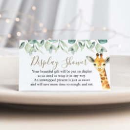 Tarjeta De Recepción Pequeño y salvaje Safari para mostrar Baby Shower