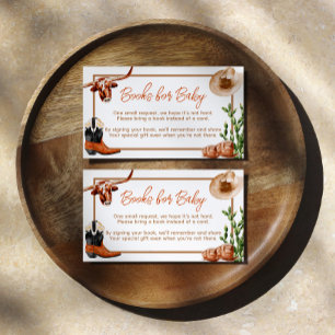 Tarjeta De Recepción Pequeños Cowboy libros occidentales de rodeo para 