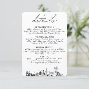 Tarjeta De Recepción Pequeños detalles verticales del Boda de Mesa Ariz